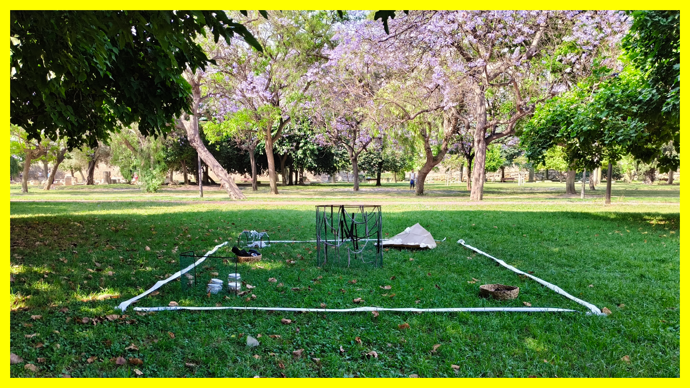 Instalación motriz en el Jardín del Turia